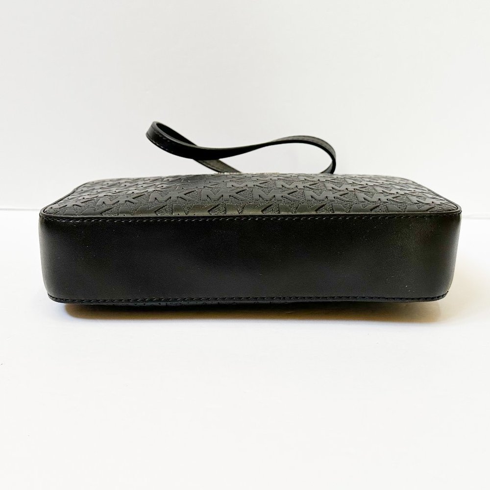 Michael Kors Jet Set Item East West Shoulder Crossbody Bag MK Signature Black - Picture 6 of 10